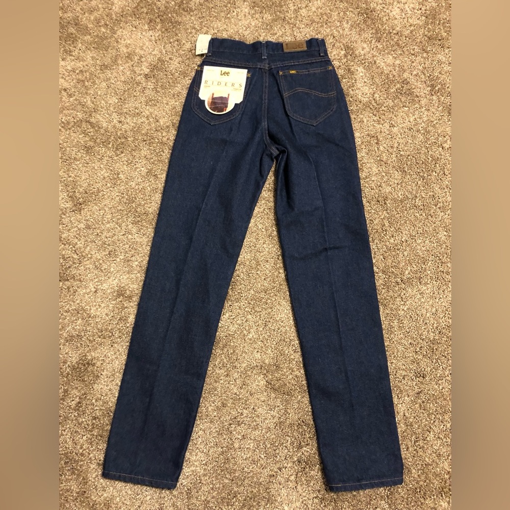 Vintage LEE Mom High Rise Size 7M Made In U.S.A. Dark Wash Women’s Jean NWT LOOK